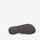 Dames teenslippers met sleehak zwart