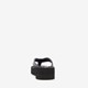 Dames teenslippers met sleehak zwart