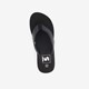 Dames teenslippers met sleehak zwart