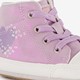 Leren babyschoenen paars met hartjes