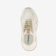Dames dad sneakers wit beige