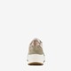 Leren dames sneakers khaki