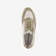 Leren dames sneakers khaki