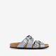 Dames bio slippers zilvergrijs