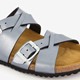 Dames bio slippers zilvergrijs