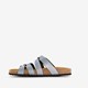 Dames bio slippers zilvergrijs