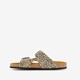 Dames bio slippers luipaardprint