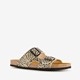 Dames bio slippers luipaardprint