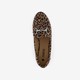 Dames loafers bruin luipaardprint