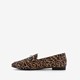 Dames loafers bruin luipaardprint