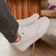 Leren heren sneakers wit