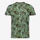 Heren T-shirt met print groen