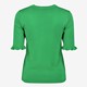 Dames trui met halflange mouw groen