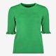 TwoDay dames trui met halflange mouw groen