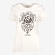Dames T-shirt met print ecru
