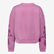 Dames sweater met geborduurde mouwen roze