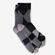 2 paar halflange compressiesokken blauw zwart