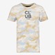 Jongens T-shirt camouflage beige blauw