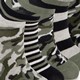 5 paar kinder sneakersokken groen zwart
