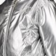 Metallic meisjes bomberjack zilver