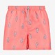 Heren zwemshort met cactussen roze