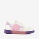 Meisjes sneakers met smiley wit pastel