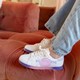 Meisjes sneakers met smiley wit pastel