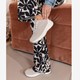 Dames dad sneakers beige