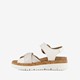 Leren dames sandalen wit