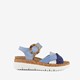 Leren dames sandalen blauw