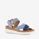 Hush Puppies leren dames sandalen blauw