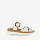 Leren dames sandalen wit
