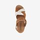 Leren dames sandalen bruin
