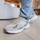 Heren dad sneakers beige grijs