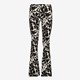 TwoDay dames flared broek bloemenprint zwart wit
