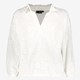 Dames blouse met broderie wit