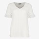 Dames broderie T-shirt wit