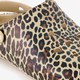 Dames klompen met panterprint beige
