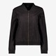 Dames broderie bomberjack zwart