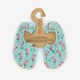 Kinder schoenen blauw met flamingo