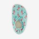 Kinder schoenen blauw met flamingo