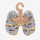 Kinder schoenen grijs met vrachtwagens