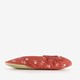 Kinder schoenen rood met bloemen