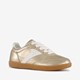 Meisjes sneakers goudkleurig wit