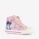 Hoge meisjes sneakers roze wit