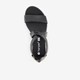 Leren dames sandalen zwart