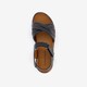 Leren dames sandalen zwart