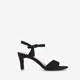 Dames sandalen met hak zwart