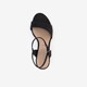 Dames sandalen met hak zwart