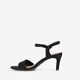 Dames sandalen met hak zwart